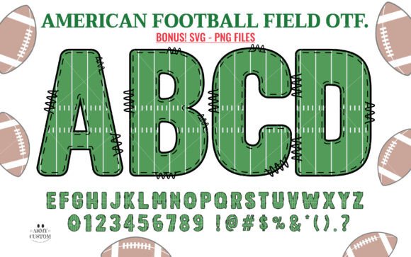 American Football Field Font: Power and Precision for Web Design
