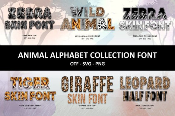 Animal Alphabet Collection: A Playful Display Font for Web