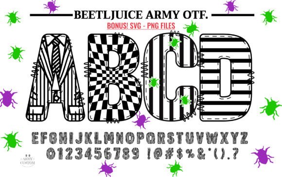 Beetljuice Army Bundle: A Spooky Display Typeface for Modern Web Projects