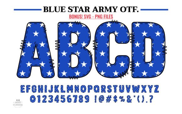 Blue Star Army Font