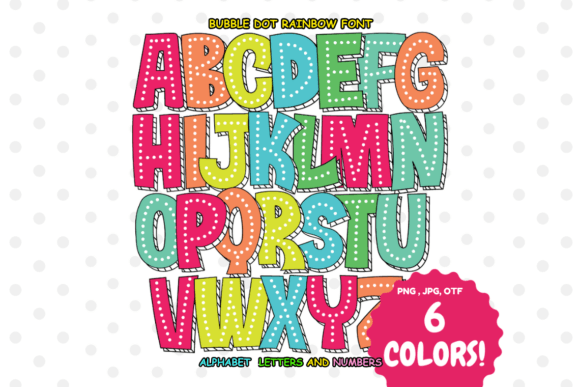 Bubble Dot Rainbow: A Color Font That Makes Campaigns Click
