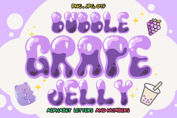 Bubble Grape Jelly Font