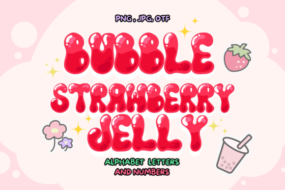 Bubble Strawberry Jelly Font Review for Small Business Branding
