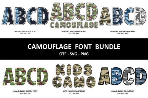 Camouflage Bundle: A Web Designer’s Take on This Bold Display Typeface