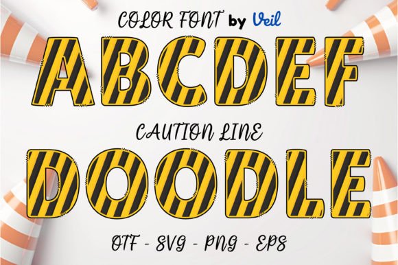 Caution Line: A Playful Font for Creative Projects