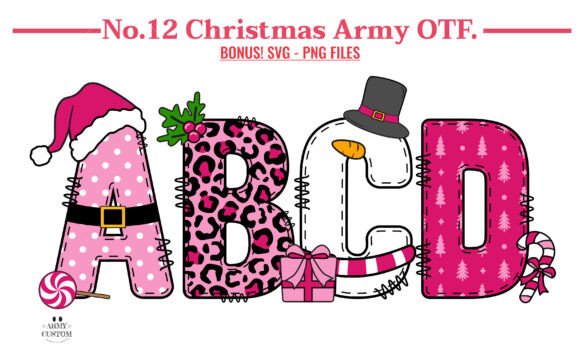 Christmas Army Bundle: A Playful Font to Strengthen Your Holiday Brand Identity