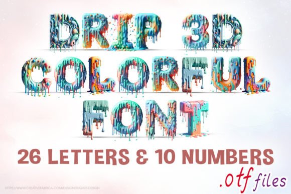 Drip 3D Colorful Brings Playful Energy to Campaign Design