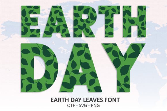 Earth Day Leaves: The Color Font That Brings Nature to Your Brand