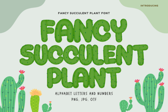 Fancy Succulent Plant Font
