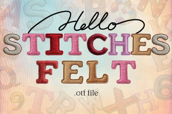 Felt Stitches: A Color Font for Warm Editorial Design