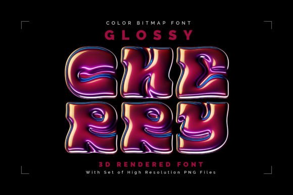 Glossy Cherry: A 3D Color Font for Modern Web Design