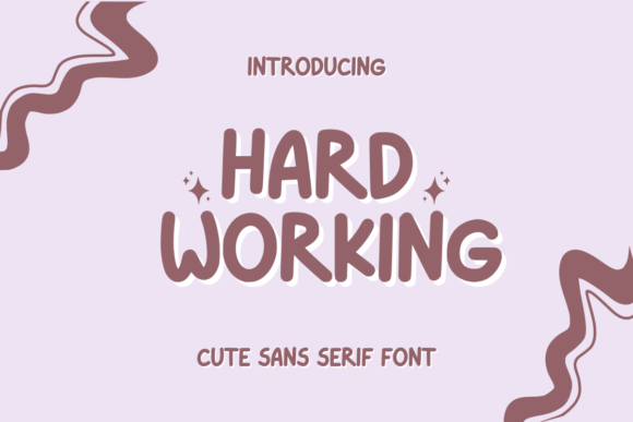 Hard Working Font for Editorial Design
