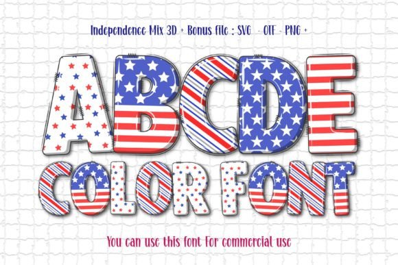 Independence Mix 3d: A Typeface That Embodies Patriotism and Liberty