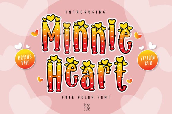 Minnie Heart Y-r: A Cute Color Font with Real Branding Power