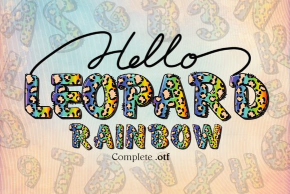 Rainbow Leopard Font for Bold Branding