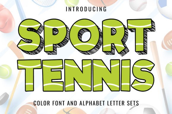 Sport Tennis Font for Web Design