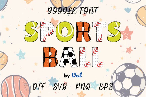 Sports Ball Font for Editorial Design
