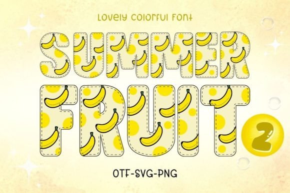 Summer Fruit2: A Colorful Font for Creative Brands