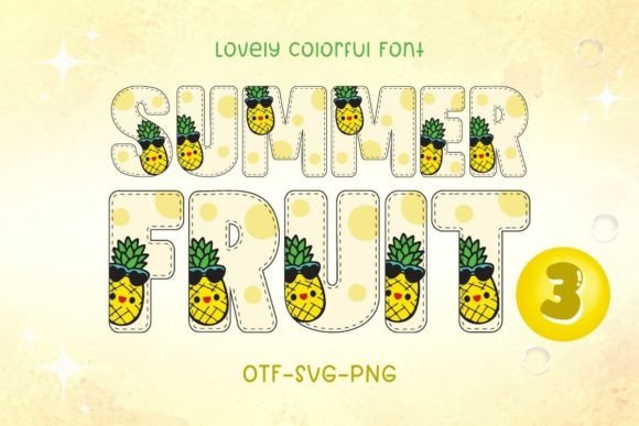 Summer Fruit3 Font for Web Design