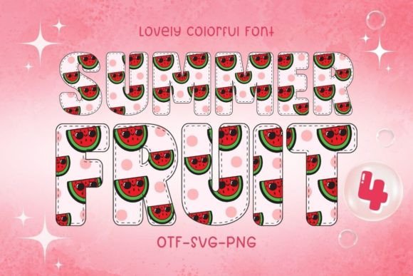 Summer Fruit4: A Vibrant Color Font