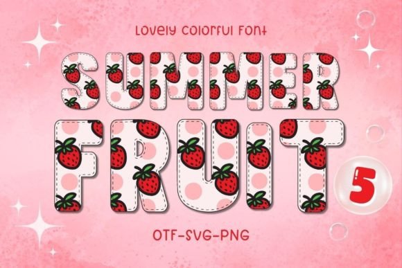 Summer Fruit5 Font for Creative Makers