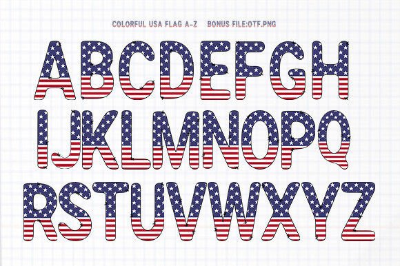Testing Colorful Usa Flag in Web Design Layouts