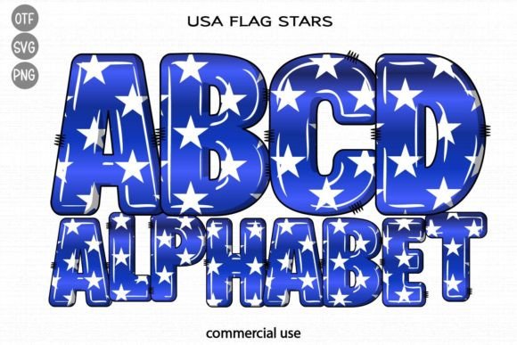 Usa Flag Stars: A Decorative Font for American Branding