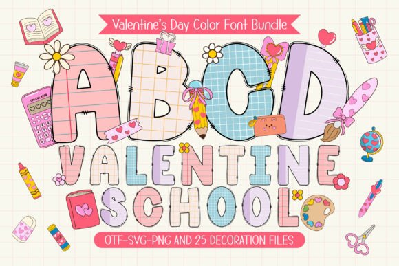 Valentine School Typeface for Charming Digital Branding