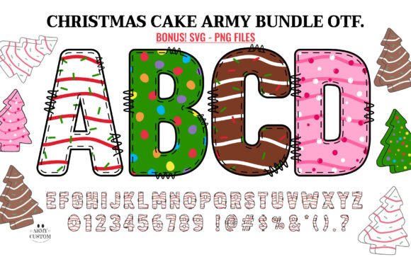 Why Christmas Cake Army Bundle Is the Display Font Your Website Needs